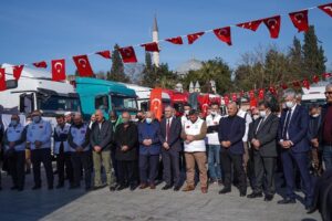 Gebze’den Suriye İdlib’e 29 Tır Yardım Gönderildi