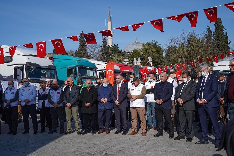 Gebze’den Suriye İdlib’e 29 Tır Yardım Gönderildi