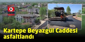 Kartepe Beyazgül Caddesi asfaltlandı