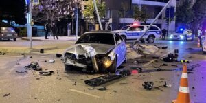 Polisten kaçan sürücü kaza yapınca yakalandı