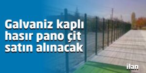 Galvaniz kaplı hasır pano çit satın alınacak