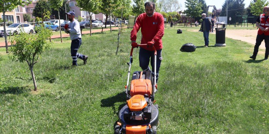 Yeşil alanlar yaza hazırlanıyor