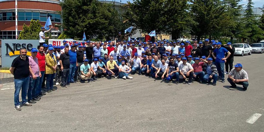 İşçiler greve çıktı