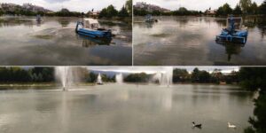 Fuar göletinden 15 kamyon yosun çıktı!