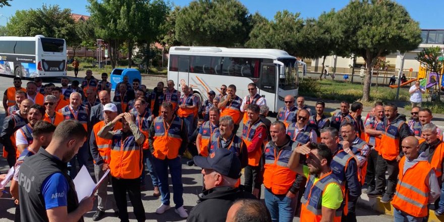 AFAD’ın tatbikatına 200 personelle destek verildi