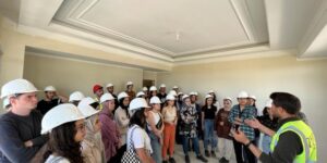 Genç-İMO konut şantiyesi teknik gezisi gerçekleştirdi