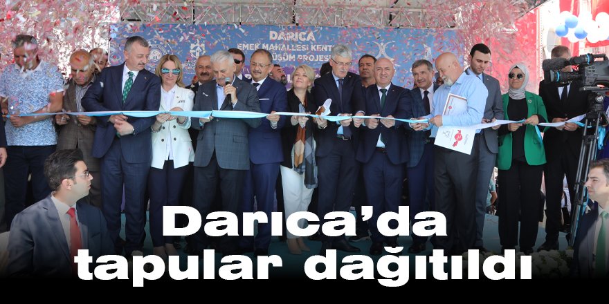 Darıca’da tapular dağıtıldı