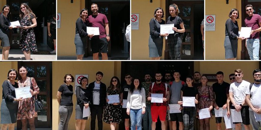 Erasmus öğrencilerine Sertifikalarını verildi