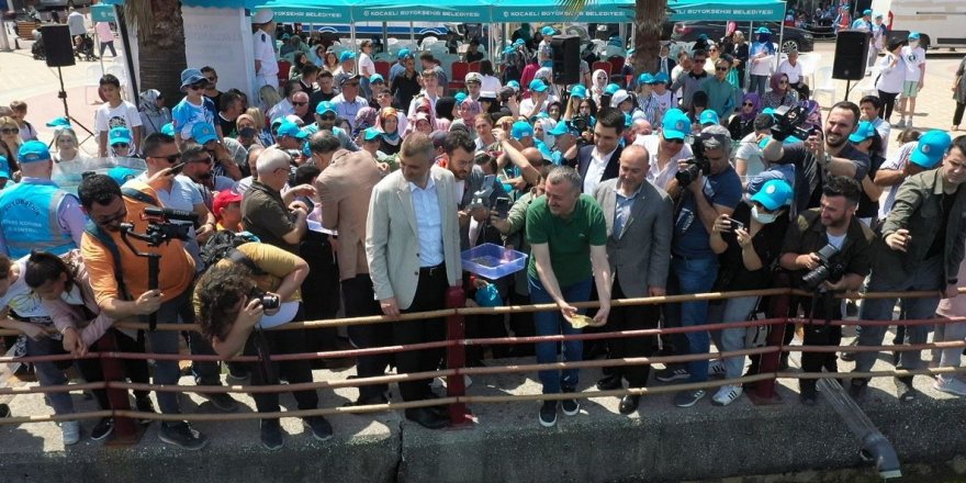 6 bin yavru balık Körfez’e salındı