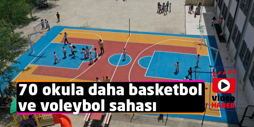 Video: 70 okula daha basketbol ve voleybol sahası