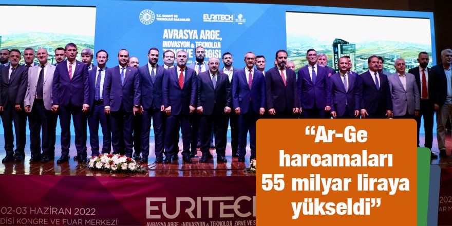 “Ar-Ge harcamaları 55 milyar liraya yükseldi”