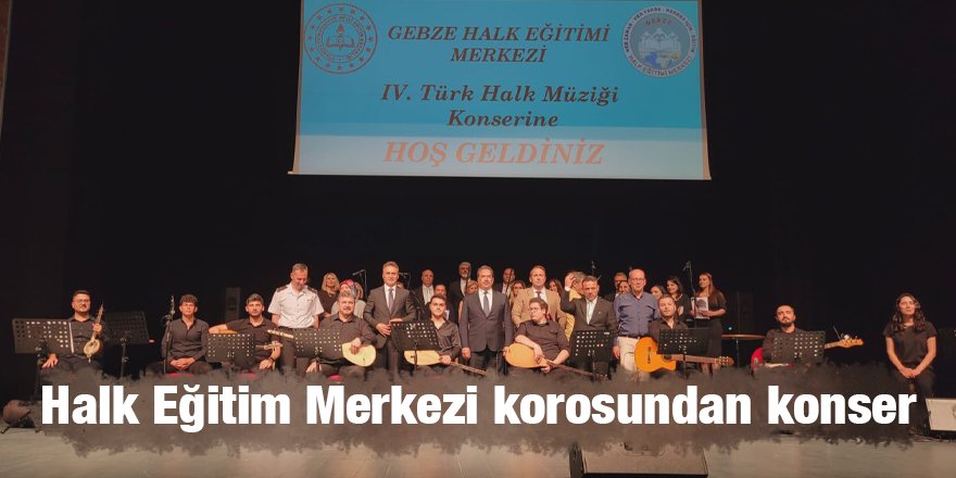 Halk Eğitim Merkezi korosundan konser